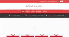 Desktop Screenshot of ofwolfinbargerinc.com